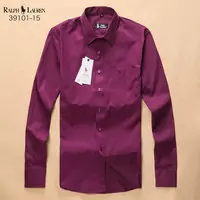 chemise ralph lauren hombre promo rouge